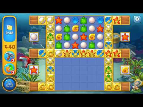 Fishdom level 75 Gameplay (iOS Android)
