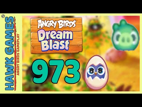 Angry Birds Dream Blast Level 973 - Walkthrough, No Boosters