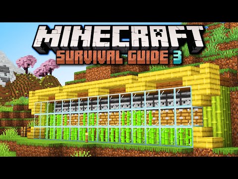 Simple Automatic Sugar Cane Farm! ▫ Minecraft Survival Guide S3 ▫ Tutorial Let's Play [Ep.22]