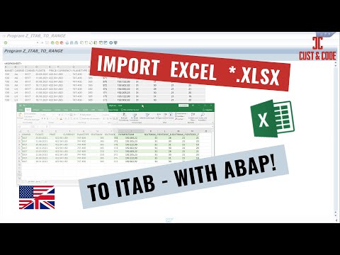 Import Excel *.xlsx to Internal Table - with ABAP [english]