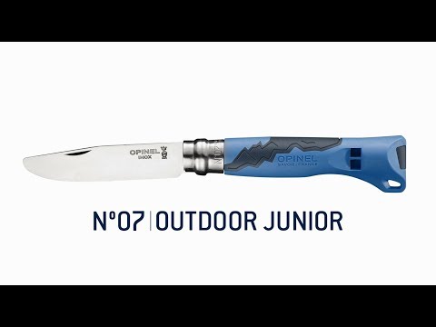 Vaikiškas peilis Opinel Outdoor Junior Nr. 7 chaki rankena video