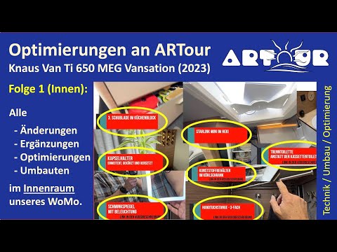 Optimierungen und Änderungen an ARTour - Knaus Van Ti 650 MEG Vansation