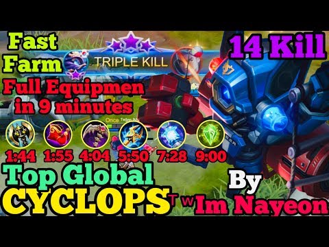 Full equipmen in 9 minutes - Top Global Cyclops by ᵀʷIm Nayeon - Best mage - Mobile legends