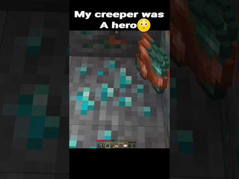 Hero Creeper😱#monylove #minecraft #shorts