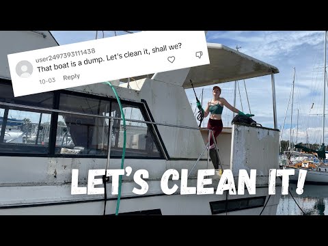 Yacht First Wash In 7 Years | Satisfying Boat Cleaning and Detailing