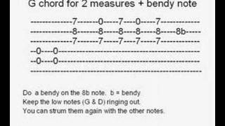 How to play Exactly Where I&#39;m at (by ween)