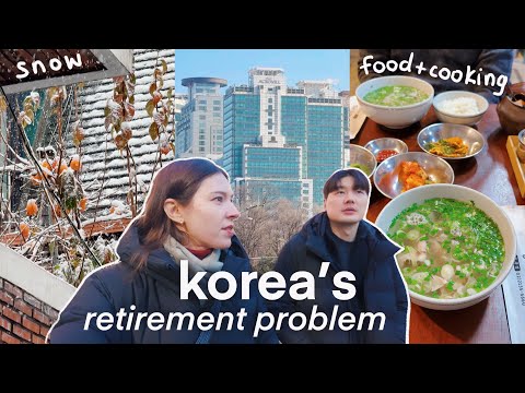 korea's retirement problem 🇰🇷 snowy seoul, cold day food cravings, working at home | winter vlog