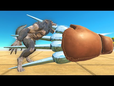 SPIKED BOXING GLOVE VS MONSTERS - Animal Revolt Battle Simulator