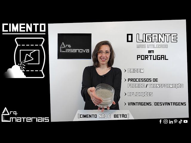 CIMENTO: o ligante hidráulico mais utilizado na construção - tudo o que precisas saber.