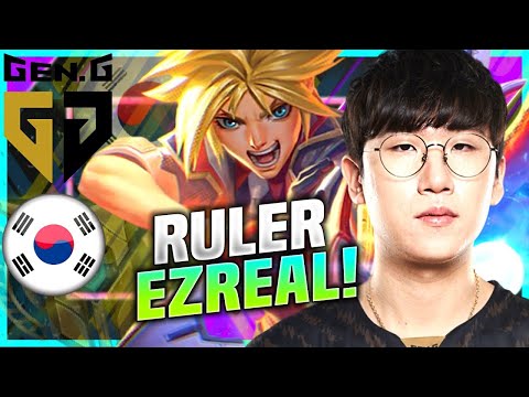 Ruler Solo Rank Korea ADC Ruler ezreal full game KR Challenger 2021