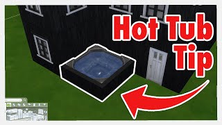 Hot Tub Build Trick | Sims 4 Tutorial #Shorts