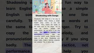 Shadowing with Songs 🎵 | Fun English Practice #shadowing #englishwithsongs #funenglish