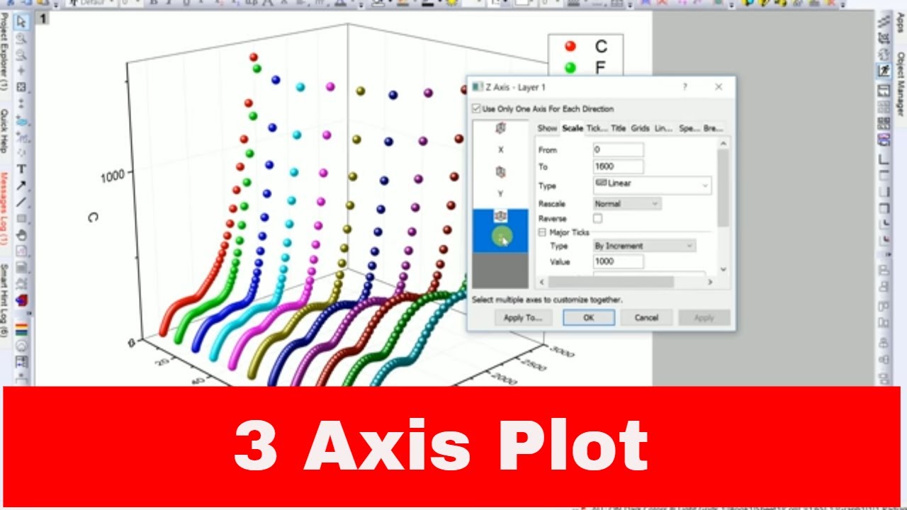 How to plot 3D Curves in Origin | Origin 8 tutorial