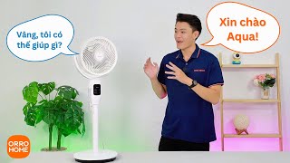 Quạt AI Điều Khiển Bằng Giọng Nói Của Aqua - Review Quạt Lưu Thông Không Khí AQUA AQF-ED1823T