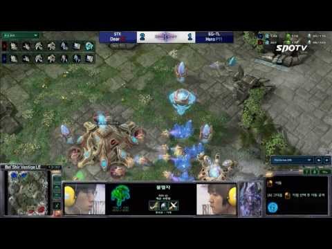 [0422] Dear(STX) vs. Hero(EG-TL) PvP 4SET Bel'Shir Vestige -Starcraft2,esportstv,SPL