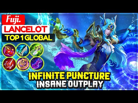 Insane Outplay With Infinite Puncture [ Top 2 Global Lancelot ] Fuji. - Mobile Legends