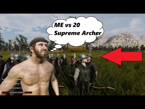 UltimateEpicBattleSimulator2 / 20 Full Auto Archer vs Chuck Norris / UEBS2
