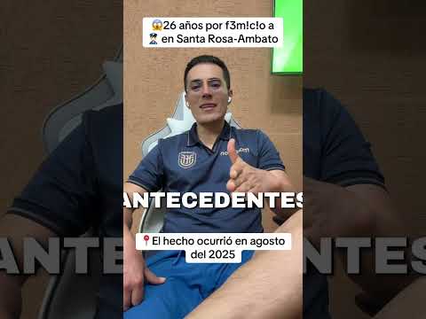 26 años por femicidio a 👮🏻‍♀️ en #ambato #tungurahua #ecuador