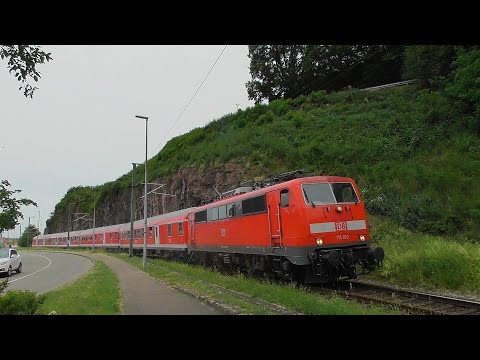 111 100 mit Murgtäler Radexpress als Probezug zwischen Ottenau & Hörden auf der Murgtalbahn