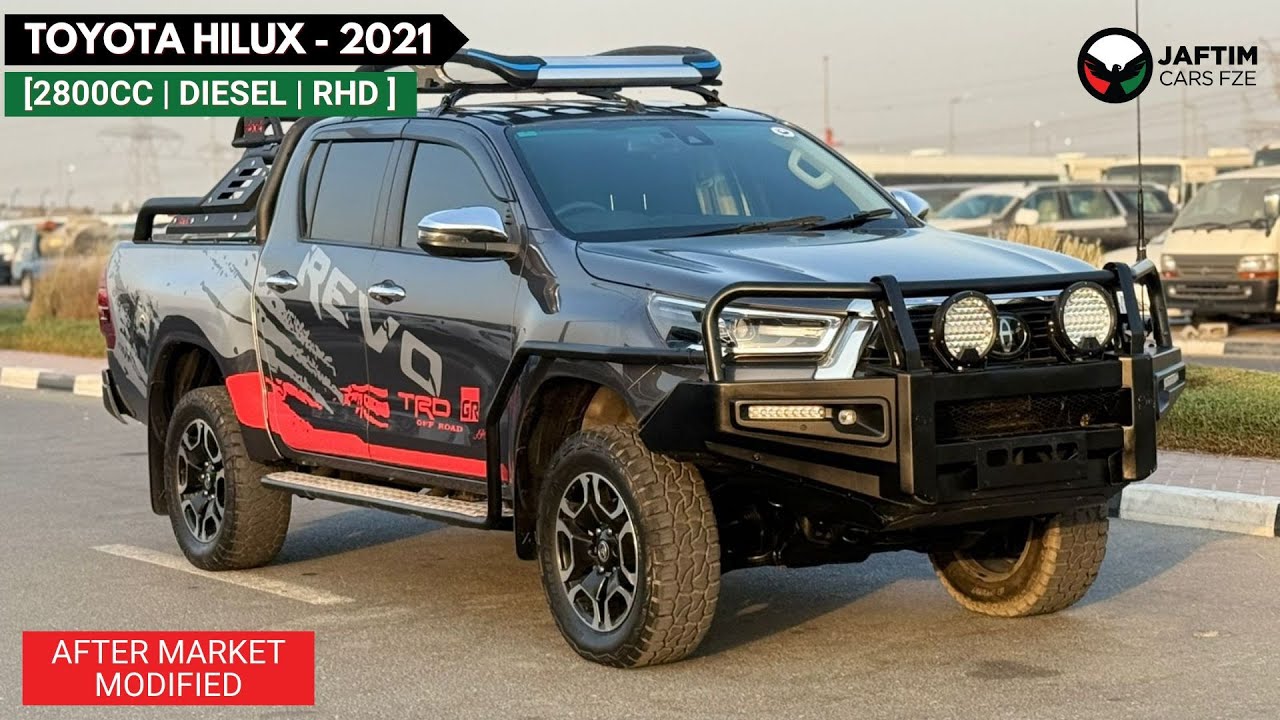 Toyota Hilux PREMIUM BULL BAR + SPORTS BAR COMBO | RHD | 2021 | AUTO | 2800CC DIESEL | OFF-ROAD READY video