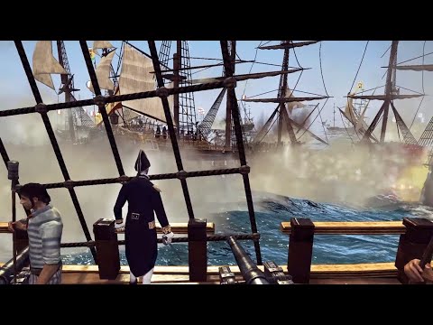 MASSIVE Age of Sail NAVAL BATTLE - 4v4 NTW3 Naval Battle