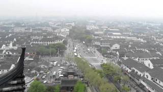 preview picture of video 'View from North Temple Pagoda at Baoen Temple, Suzhou'