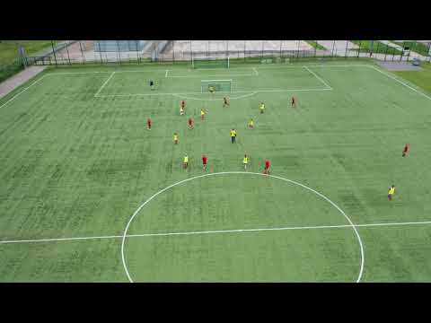 MŁKS Łomża - FC Różan - kilka akcji ze sparingu