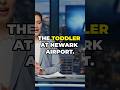 Toddler's Wild Ride on Airport Conveyor! #newsinaminute #toddlers #NewarkAirport