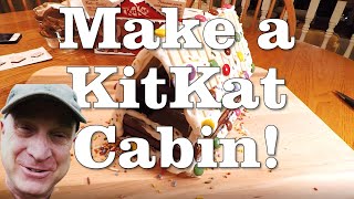 How to Build a KitKat Log Cabin