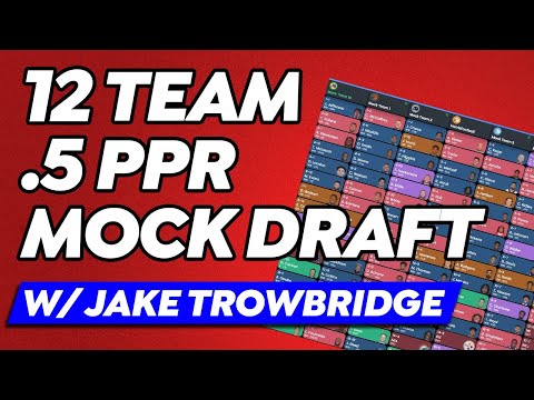 HALF POINT PPR Mock Draft with guest Jake Trowbridge - 2023 NFL Fantasy Football