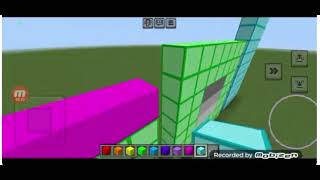Numberblocks minecraft 1-100 but 16x speed