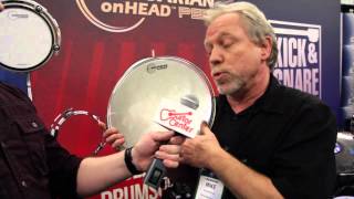 Guitar Center at NAMM - Aquarian inHead Acoustic/Electronic Drum Heads