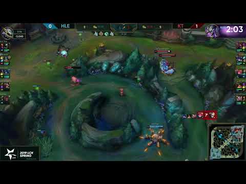 BDD Joey finally stopped Ezreal, but too many minions.... KT vs. HLE [2019 LCK Highlight]