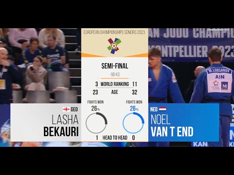 Lasha BEKAURI (GEO) v  Noel VAN T END (NED)  -90KG [European Championships Individuals 2023]