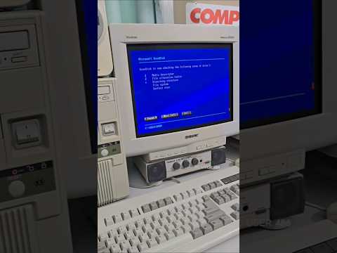 it's 1994 & you Run Scandisk 💾 on MS-DOS - #asmr #90s #nostalgia