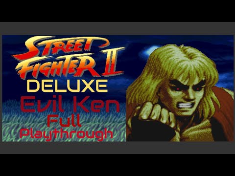 Evil Ken (Street Fighter 2 Deluxe) Full Playthrough
