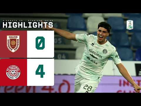 Reggiana-Südtirol 0-4 | POKER dei ragazzi di Castori ai danni degli emiliani | HIGHLIGHTS Serie BKT