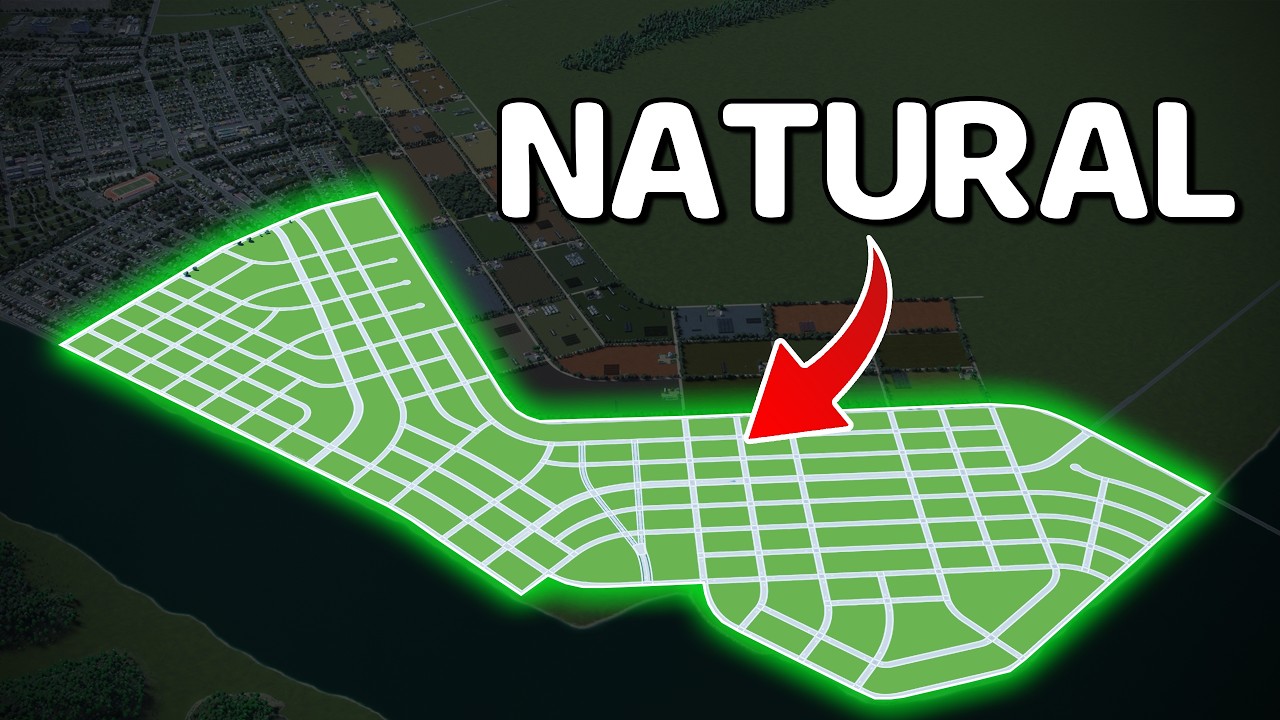 How to Build NATURAL Grids - Cities Skylines 2
