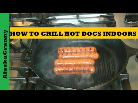 How To Grill Hot Dogs Indoors Cast Iron Grill Pan