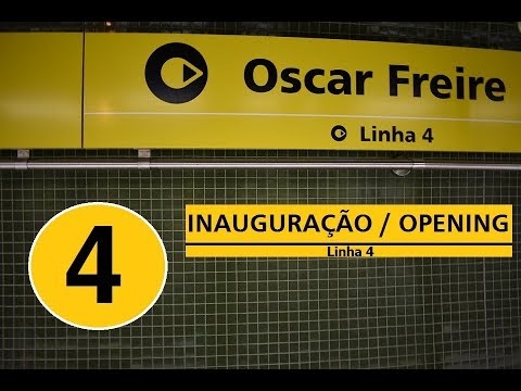 [INAUGURAÇÃO / OPENING] Metrô SP / ViaQuatro L4 - Amarela - Oscar Freire