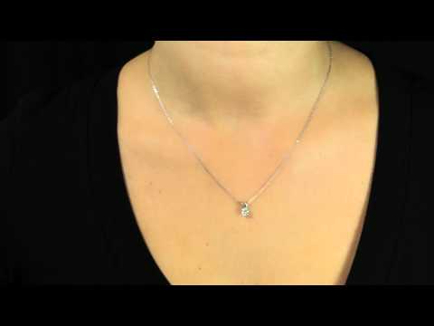 White Gold Diamond Pendant - H750202 - Pravins