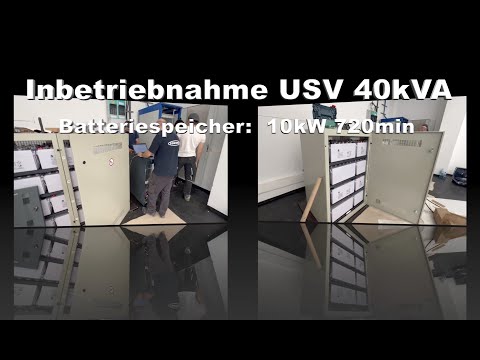 Inbetriebnahme USV Anlage Sentryum 40kVA