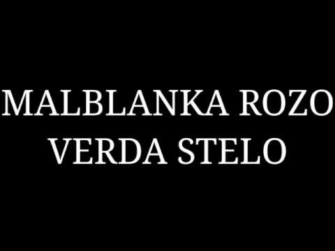 MALBLANKA ROZO VERDA STELO