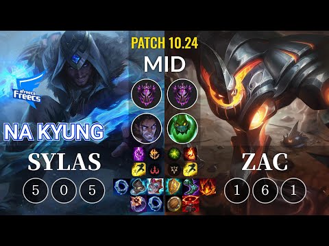 AF Na Kyung Sylas vs Zac Mid - KR Patch 10.24