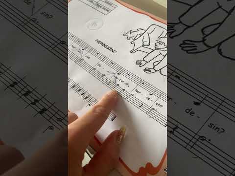 Nerdesin parçası notaları deşifre bona olarak #keşfet #piano #etkinlik #piyano
