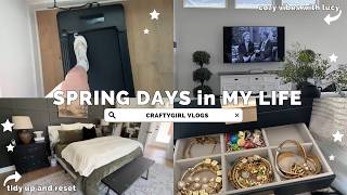 A Spring Day at Home 🌸 Exercising, Organizing & My Weight Loss Journey