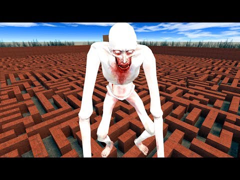 SCP СКРОМНИК ГОНЯЕТСЯ ЗА НАМИ В ЛАБИРИНТЕ ► Garry's Mod