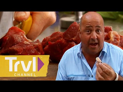 Horse Meat & Donkey Salami in Venice | Bizarre Foods with Andrew Zimmern | Travel Channel