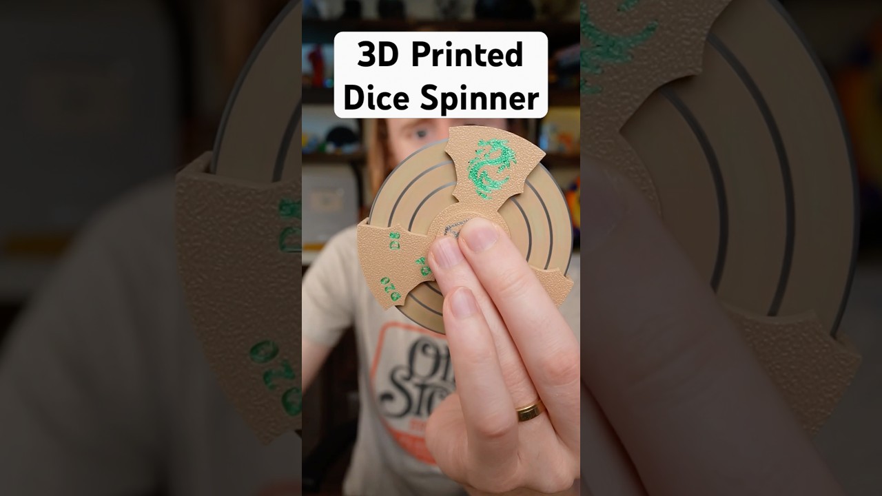 D20 spin at the end 🎲 #dnd #diy #3dprinting #deckofdmthings #diceroll