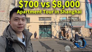 $700 vs $8,000 Apartment Tour in Central Shanghai | Tiny Historic Room vs Luxury